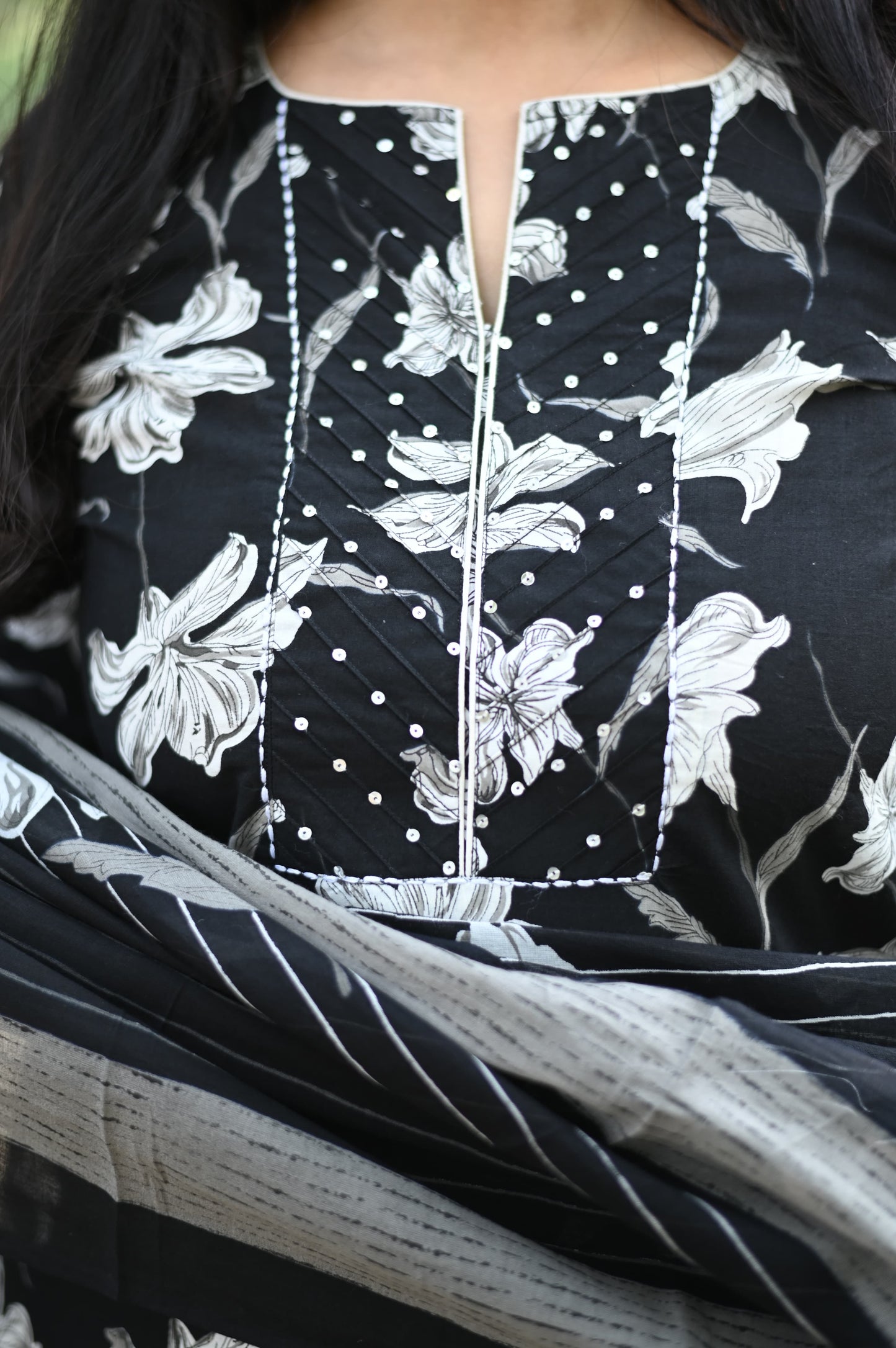 Kanika Flower Cotton Suit Set