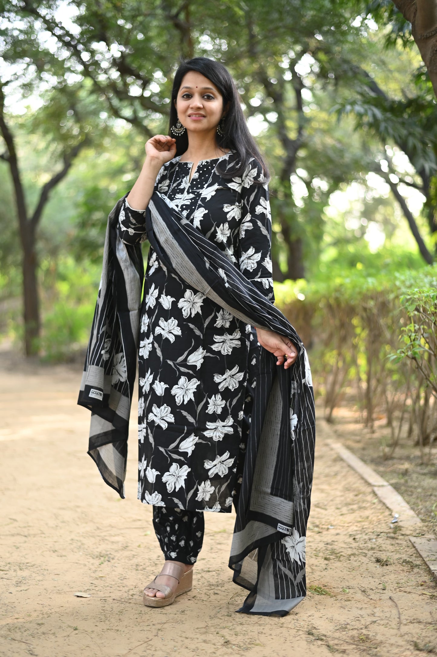 Kanika Flower Cotton Suit Set