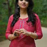 Ruby Cotton Kurti