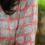 Two Tone Gold Print Capsule Rayon Kurti
