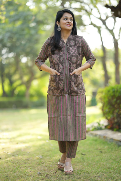 Maya Kurta Pant with Jacket Set