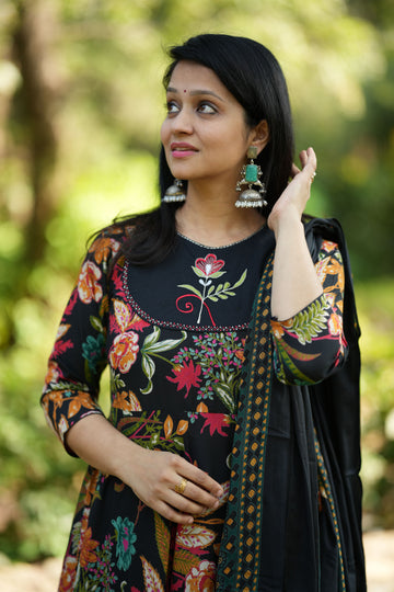 Shaayra Cotton Anarkali Suit Set
