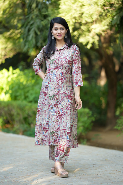 Daisy Muslin Silk Kurta Pant Set