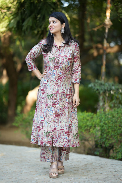 Daisy Muslin Silk Kurta Pant Set