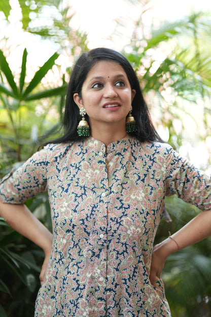 Abha A-Line Cotton Kurta Pant set