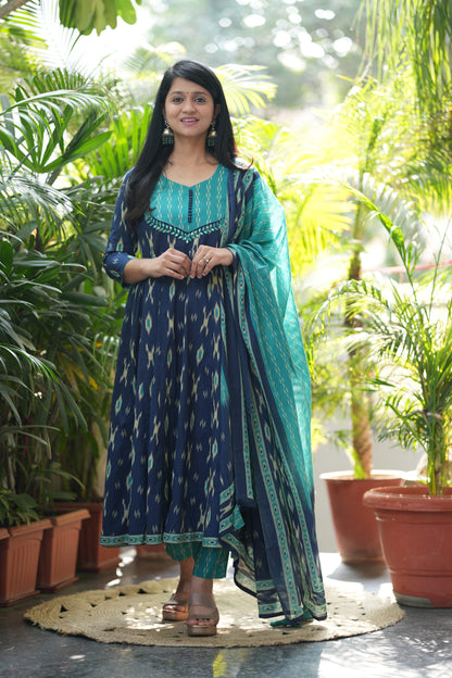 Jalika Cotton Anarkali Suit Set