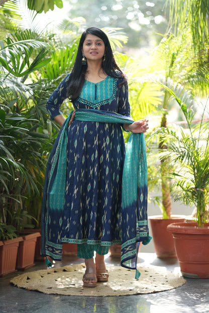 Jalika Cotton Anarkali Suit Set