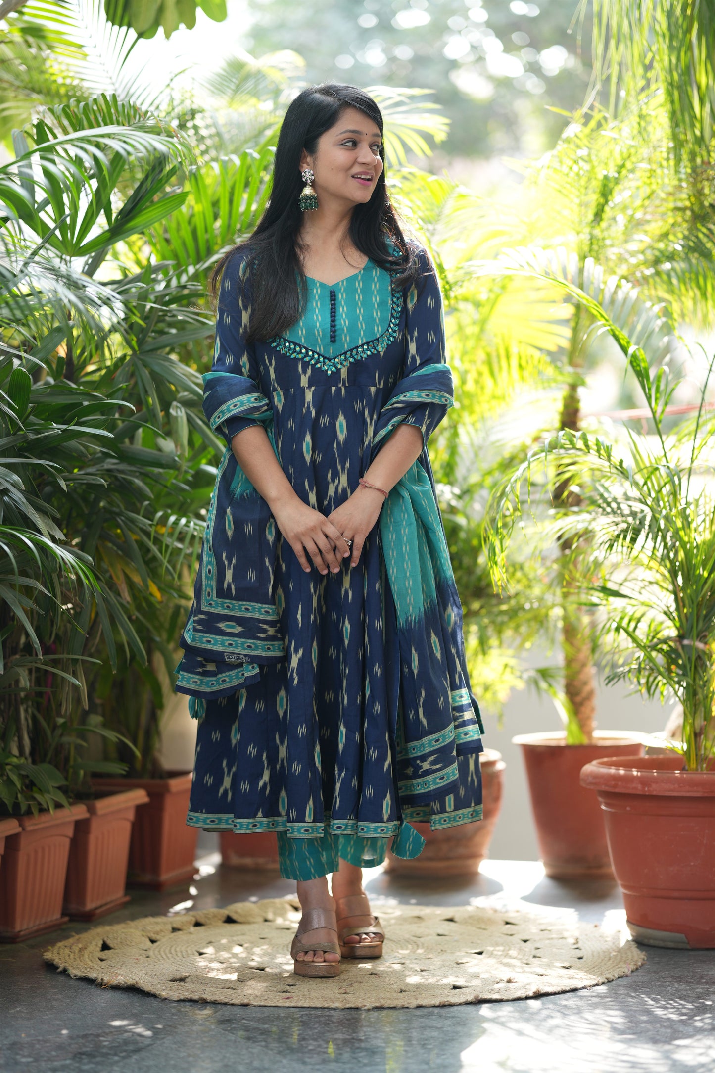 Jalika Cotton Anarkali Suit Set