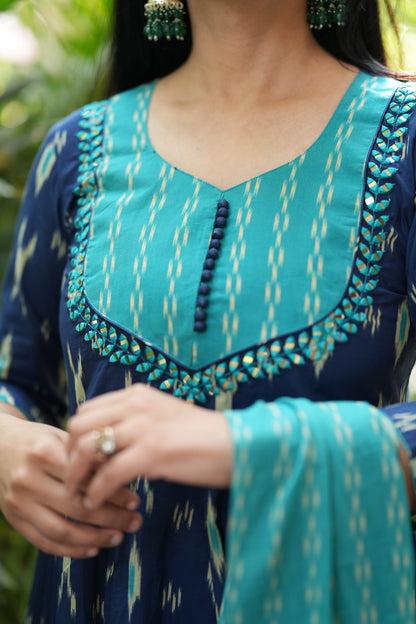 Jalika Cotton Anarkali Suit Set