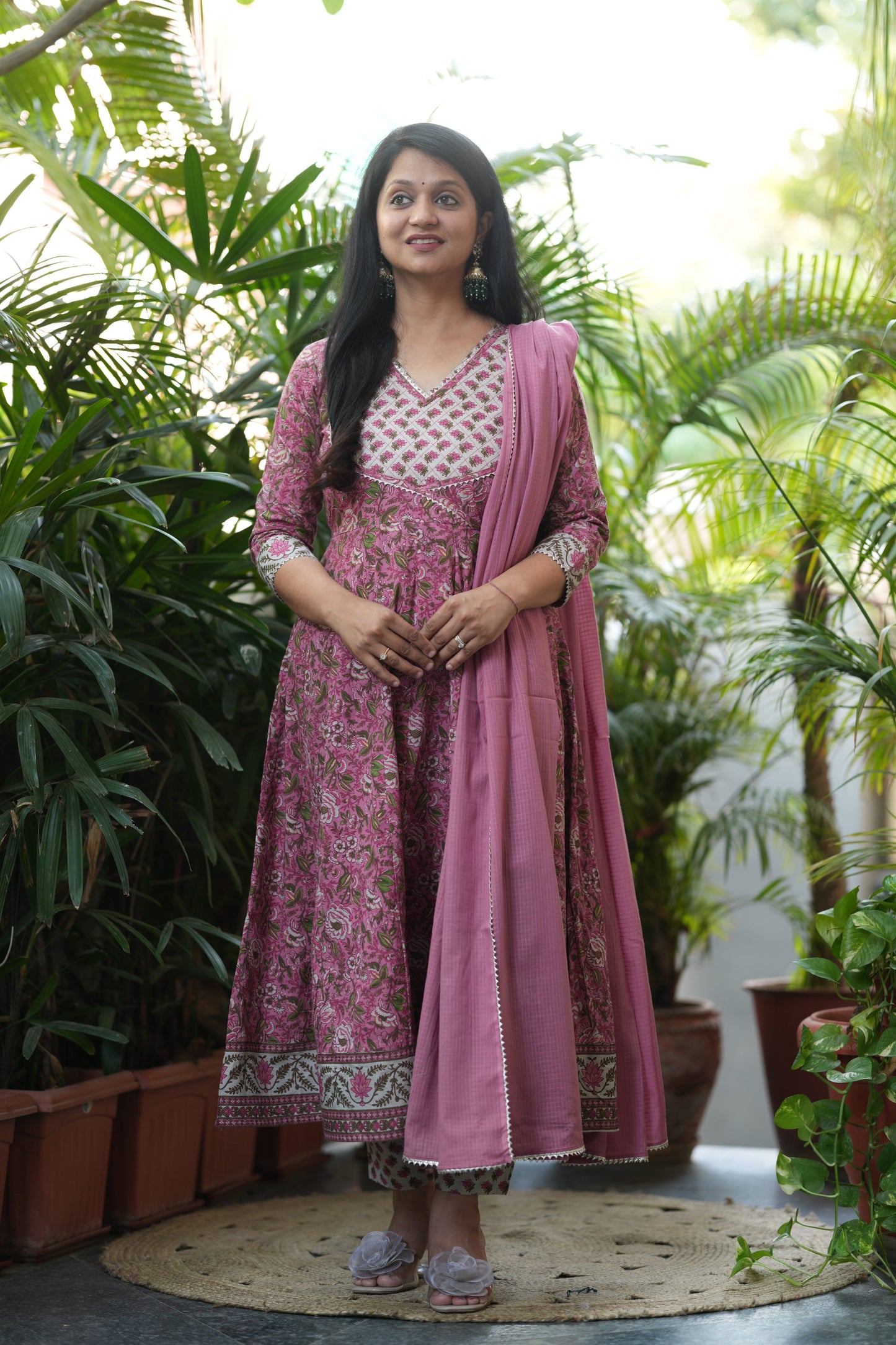 Jhanak Cotton Anarkali Suit Set