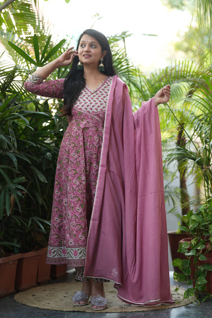 Jhanak Cotton Anarkali Suit Set