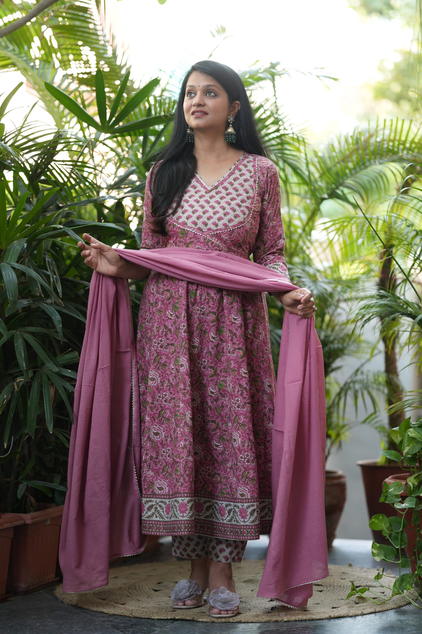 Jhanak Cotton Anarkali Suit Set