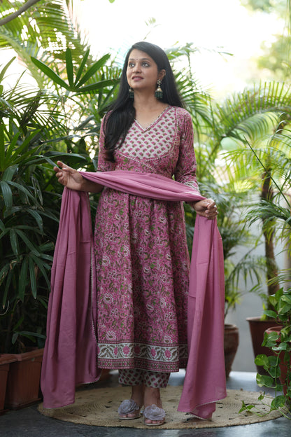 Jhanak Cotton Anarkali Suit Set