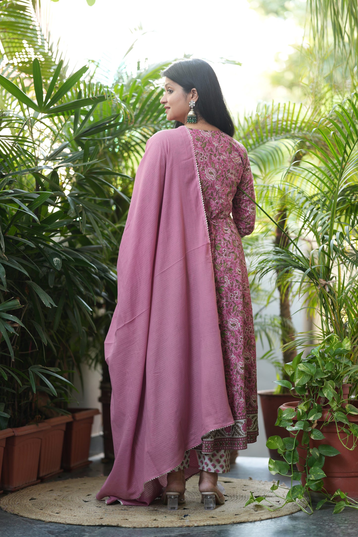 Jhanak Cotton Anarkali Suit Set