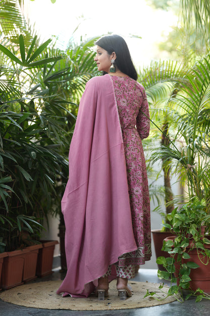 Jhanak Cotton Anarkali Suit Set