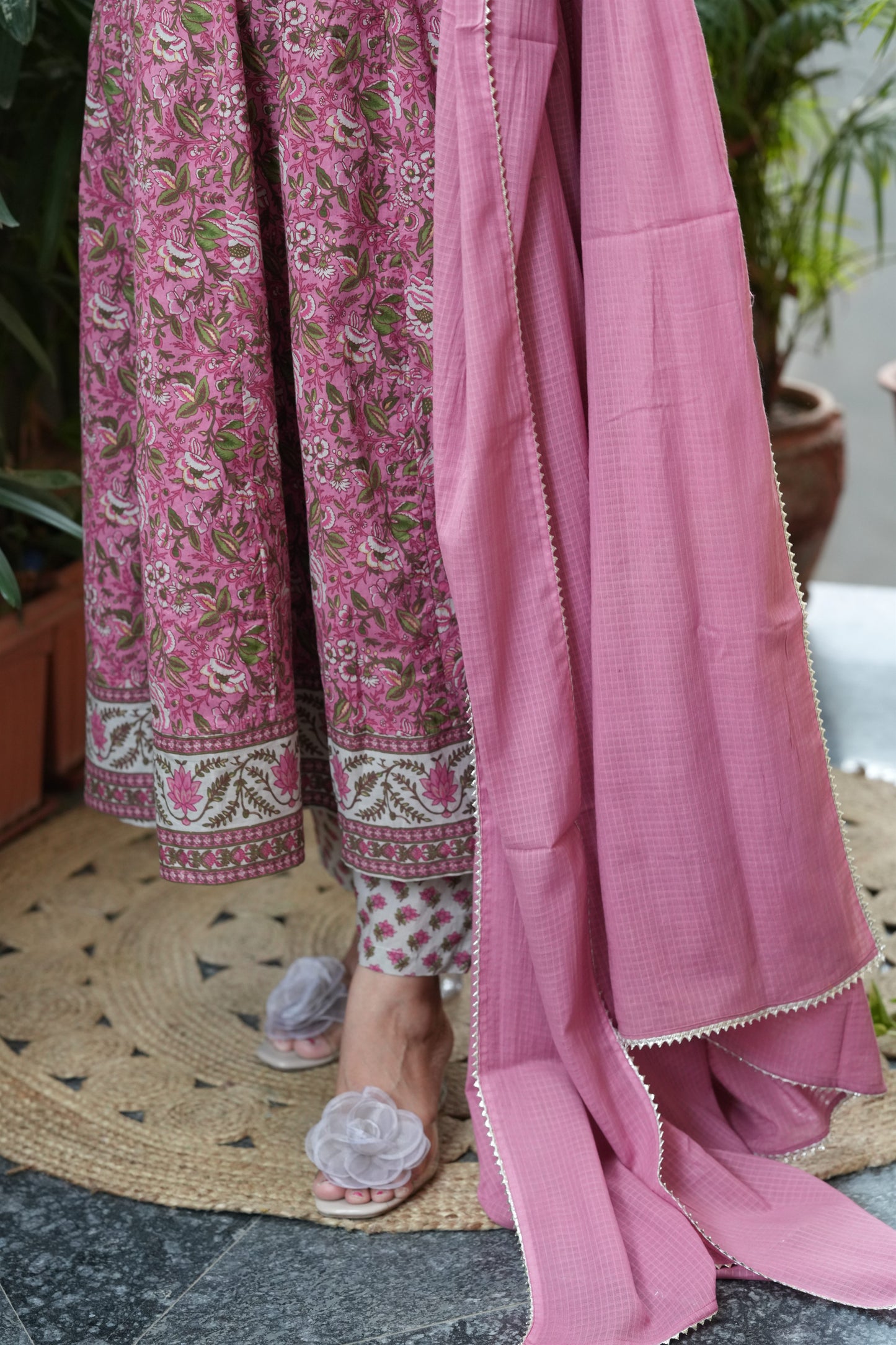 Jhanak Cotton Anarkali Suit Set