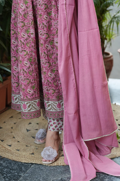 Jhanak Cotton Anarkali Suit Set