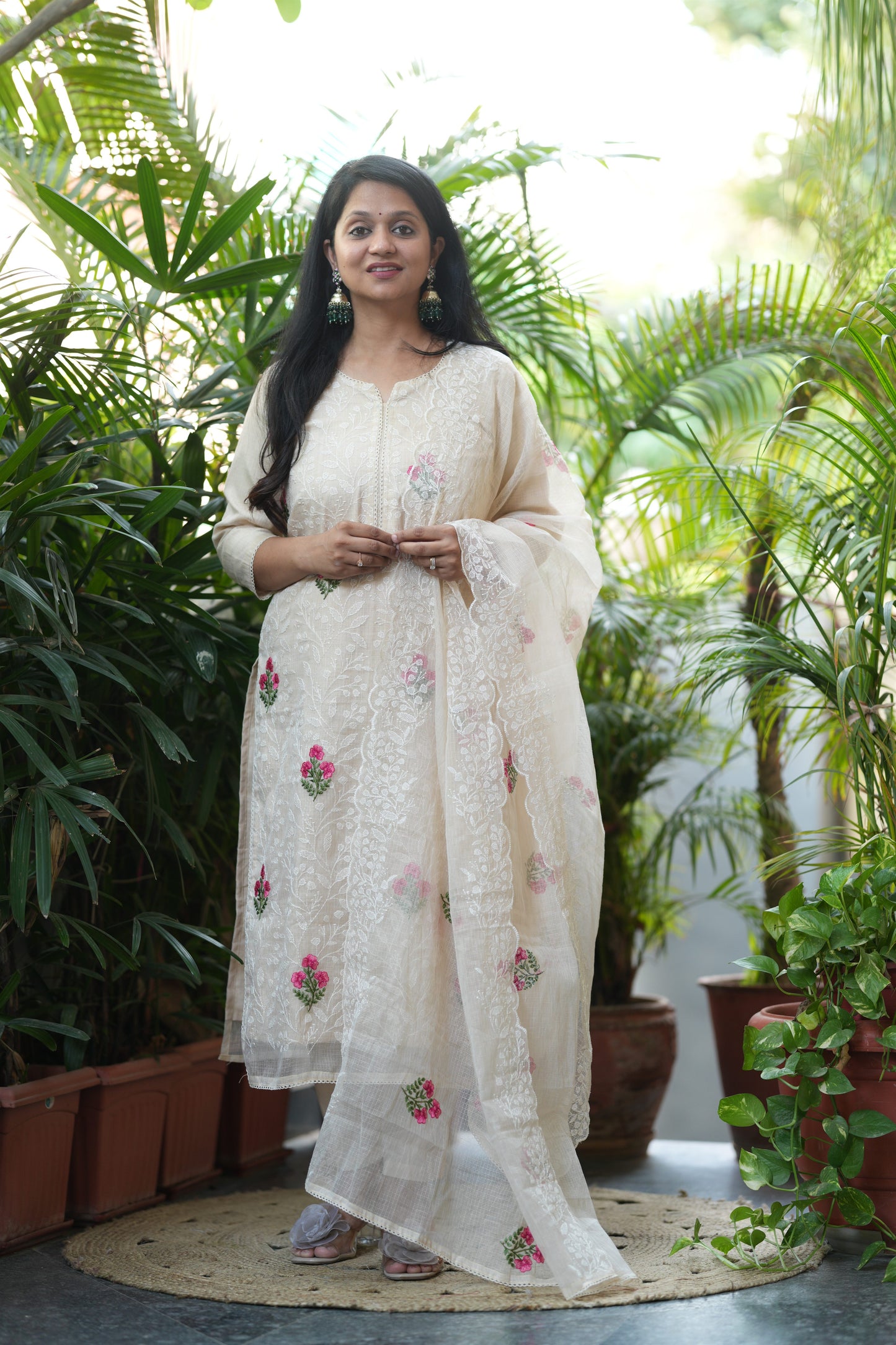 Ivory Signature Kota Doria Suit Set