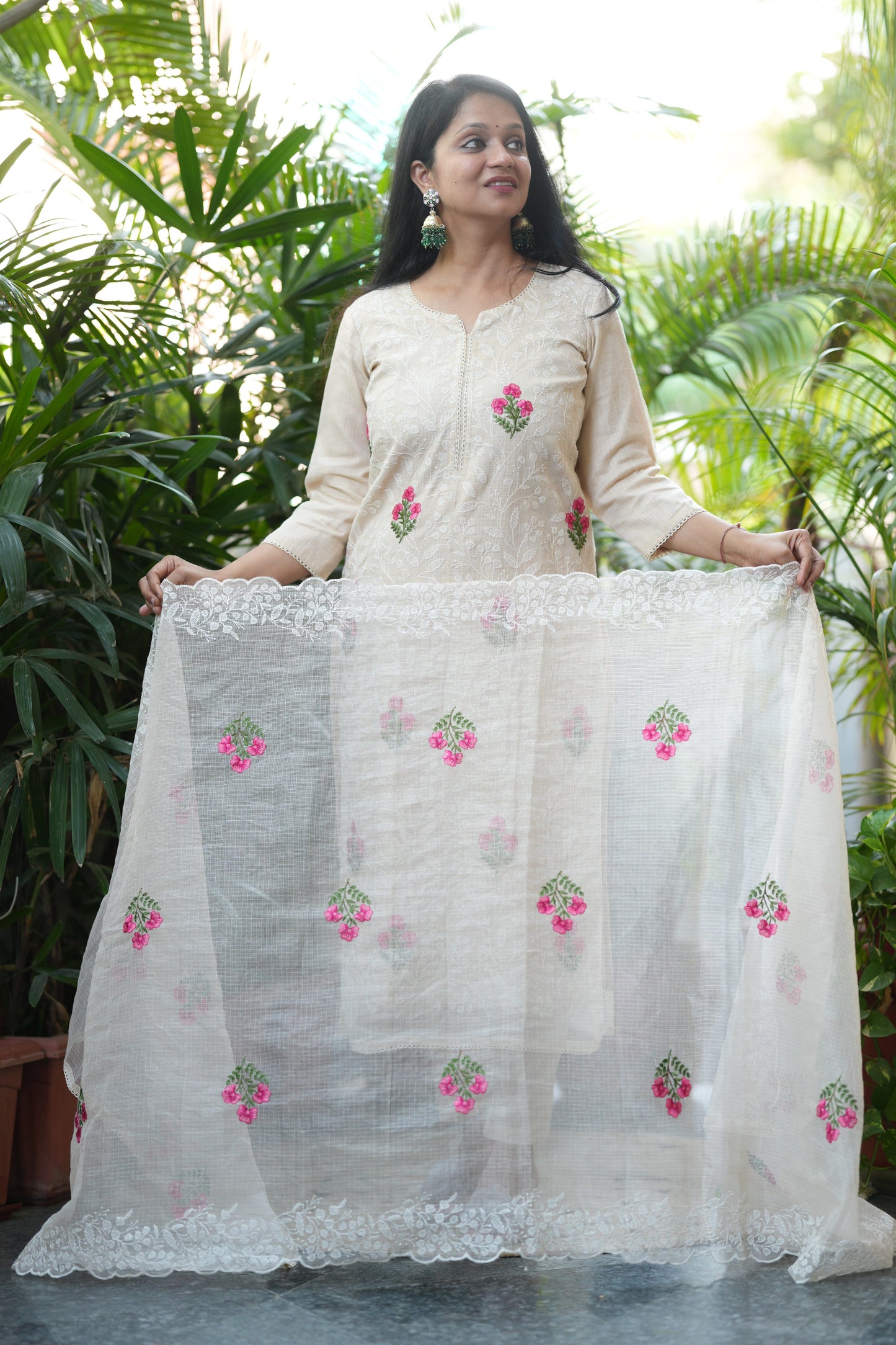 Ivory Signature Kota Doria Suit Set