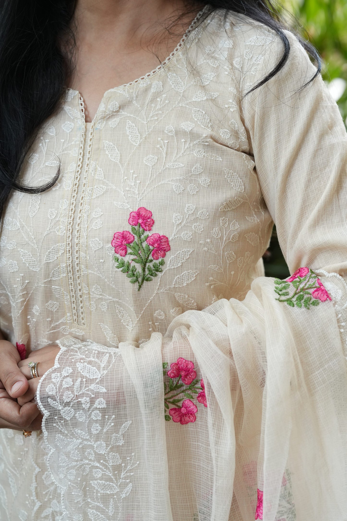 Ivory Signature Kota Doria Suit Set