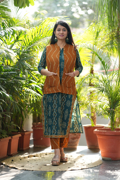 Prisha Kurta Pant with Jacket Set