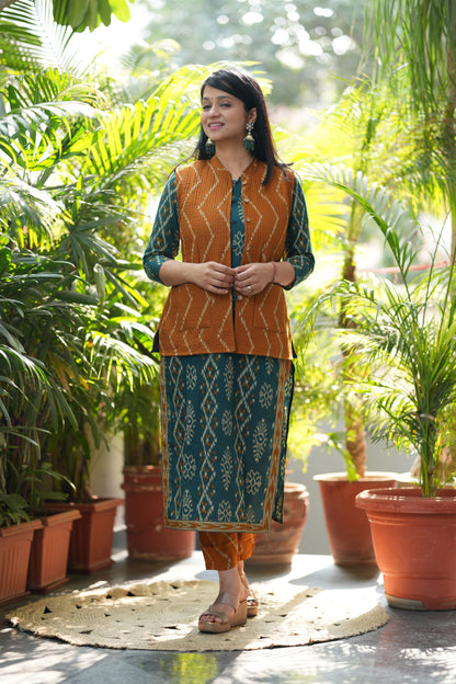 Prisha Kurta Pant with Jacket Set