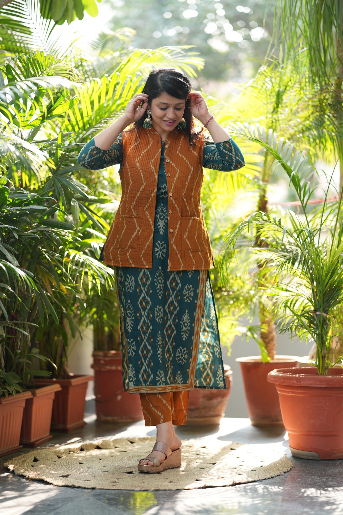 Prisha Kurta Pant with Jacket Set