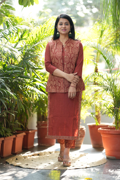 Vaani Kurta Pant with Jacket Set