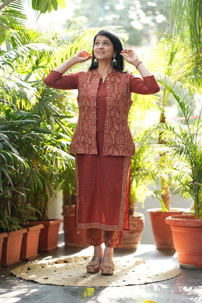 Vaani Kurta Pant with Jacket Set