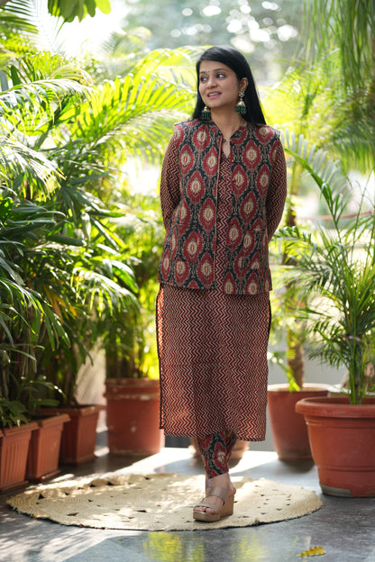 Manvi Kurta Pant with Jacket Set