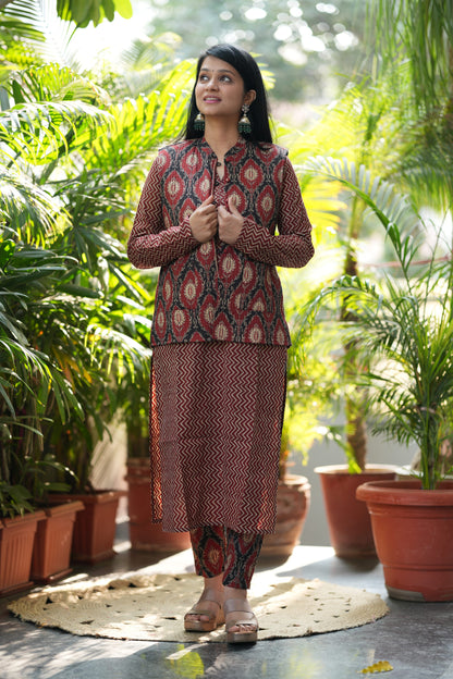 Manvi Kurta Pant with Jacket Set