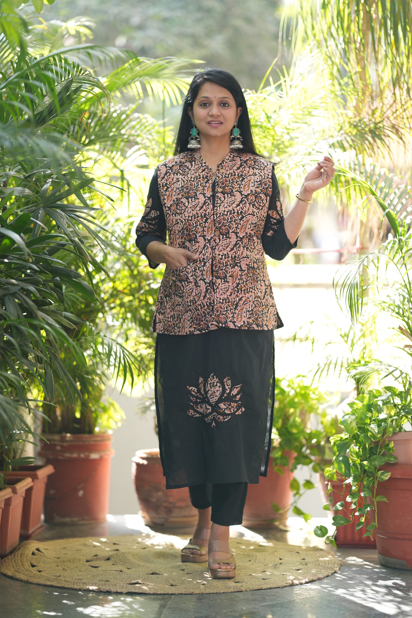 Tara Kurta Pant with Jacket Set