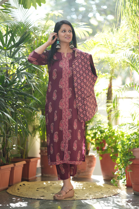 Ruhi Kurta Pant with Jacket Set