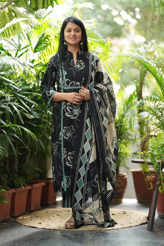 Aqua Aura Cotton Suit Set