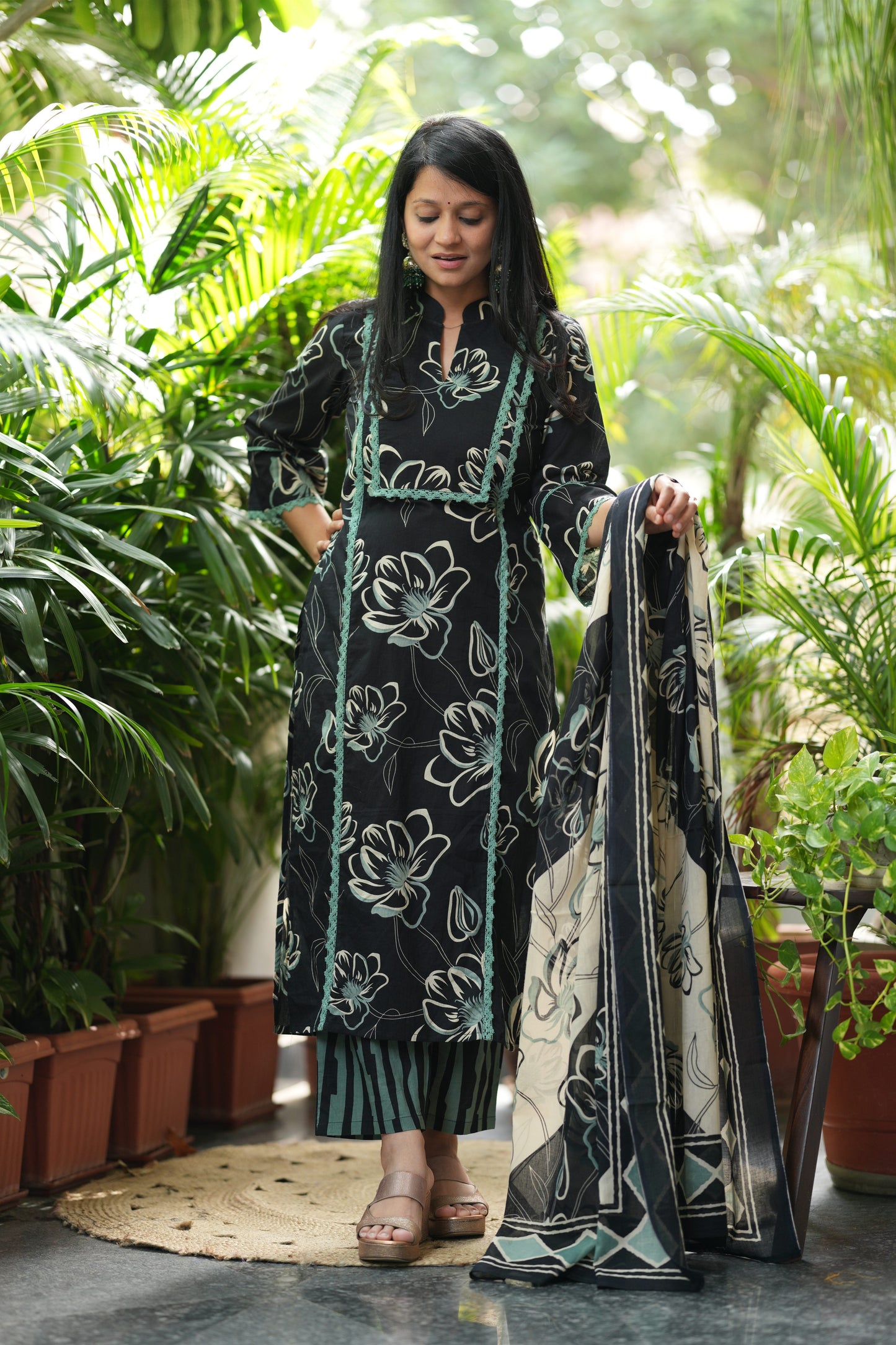 Aqua Aura Cotton Suit Set