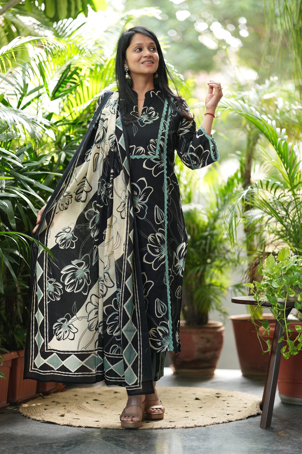 Aqua Aura Cotton Suit Set