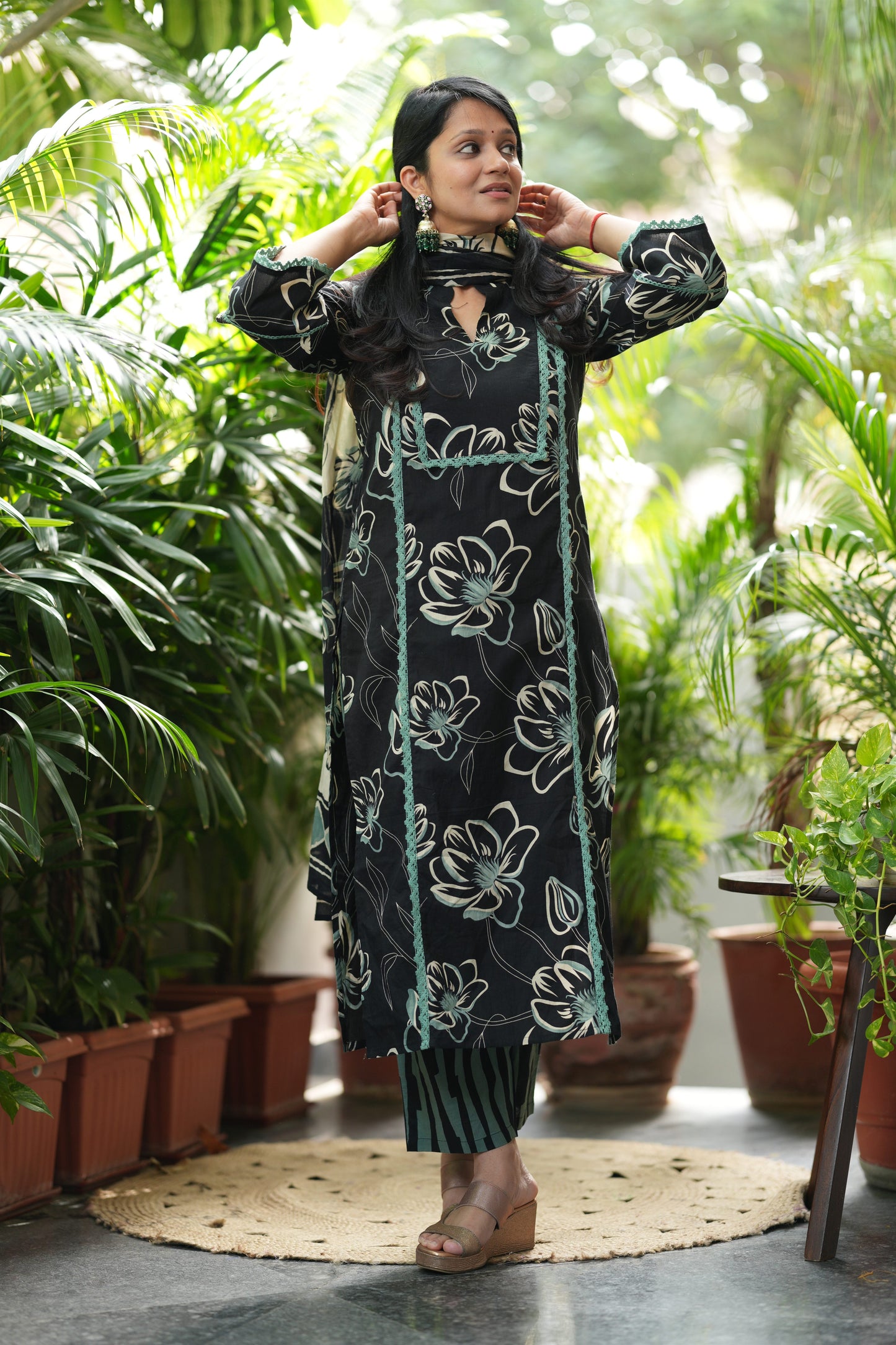 Aqua Aura Cotton Suit Set