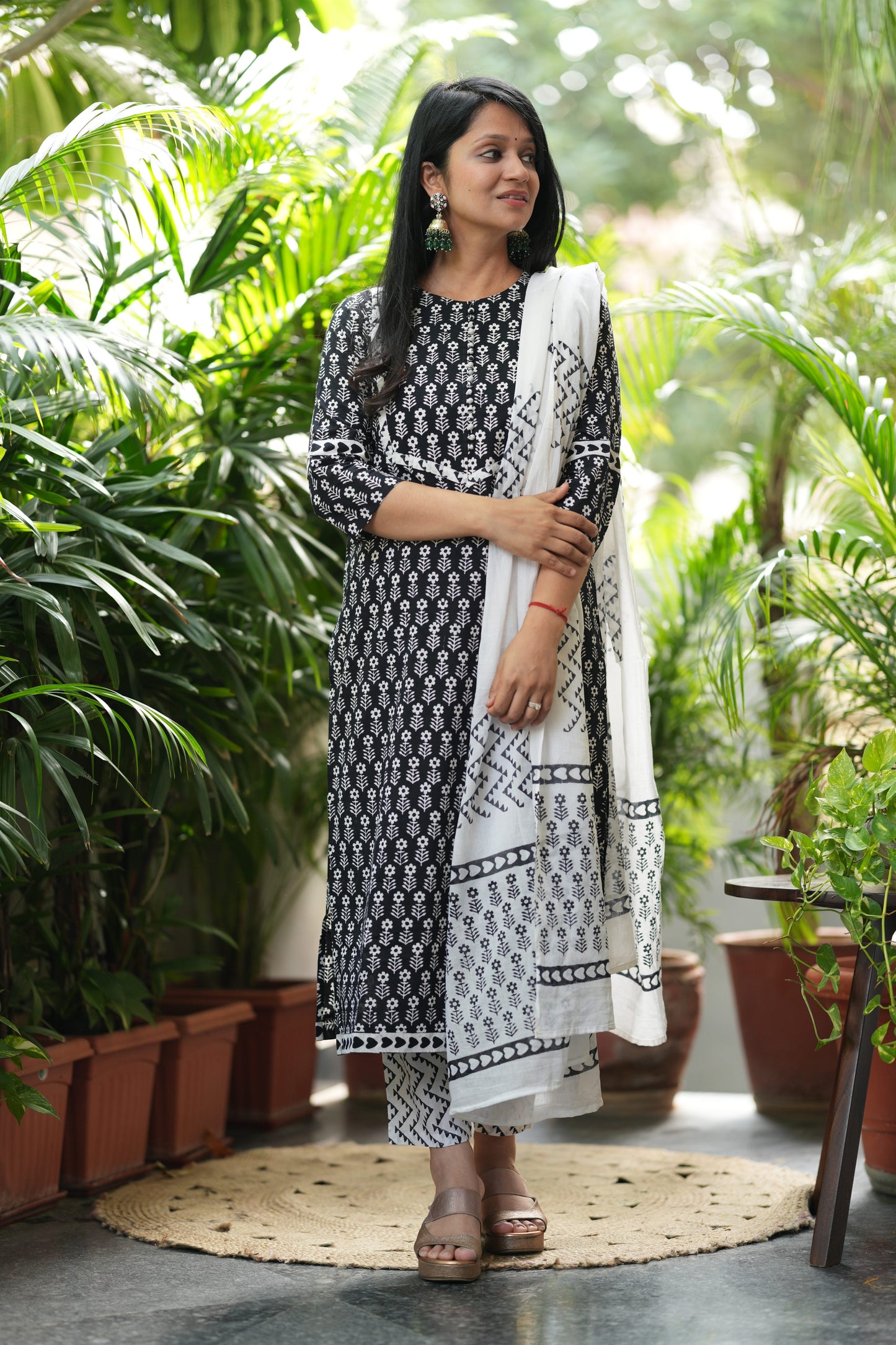 Sootra Cotton Hand Block Suit Set