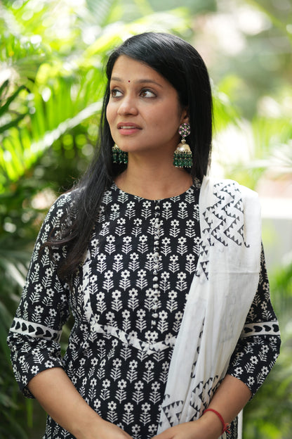 Sootra Cotton Hand Block Suit Set