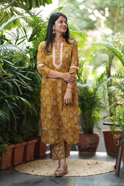 Maani Cotton Kurta Pant Set