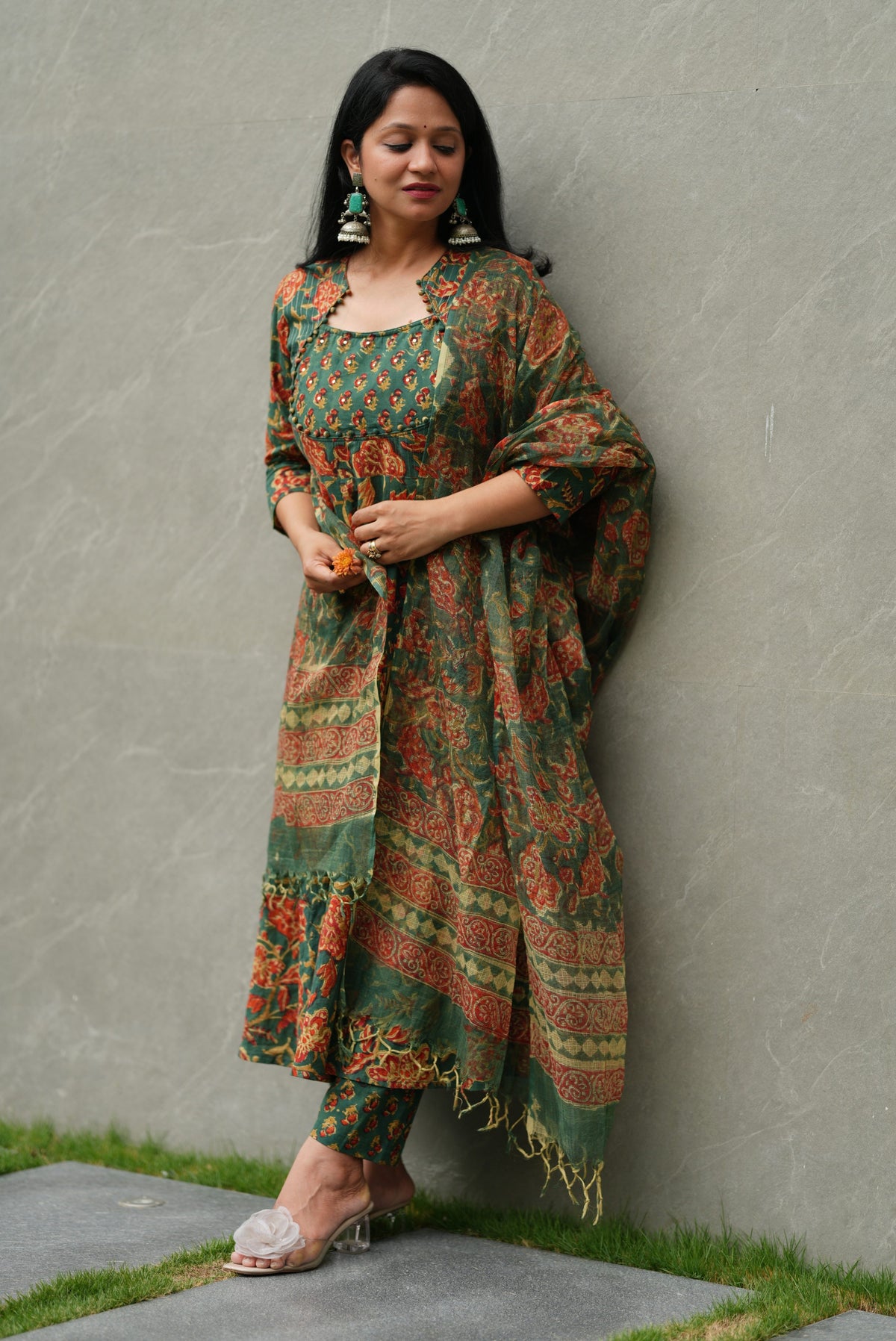 Aranya Handblock Cotton Suit Set