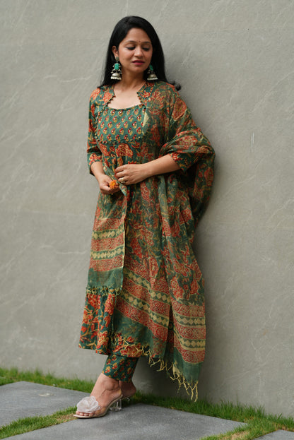 Aranya Handblock Cotton Suit Set