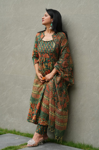 Aranya Handblock Cotton Suit Set