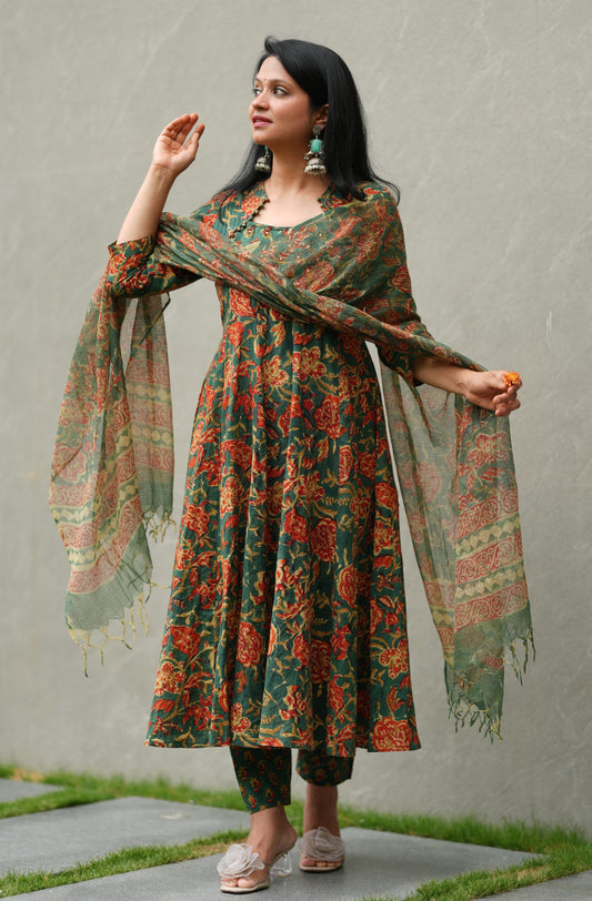 Aranya Handblock Cotton Suit Set