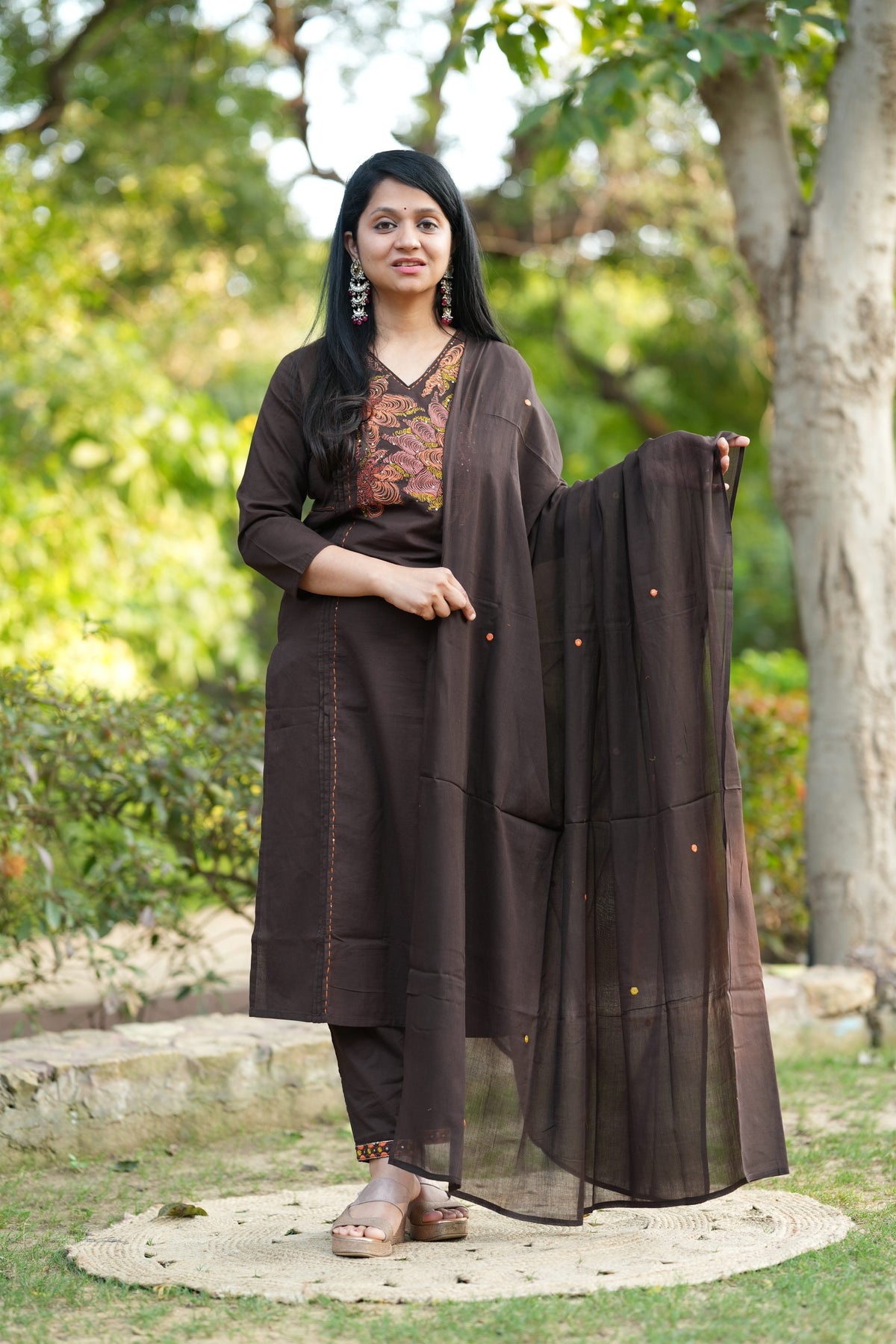 Madhavi Designer Cotton Suit Set