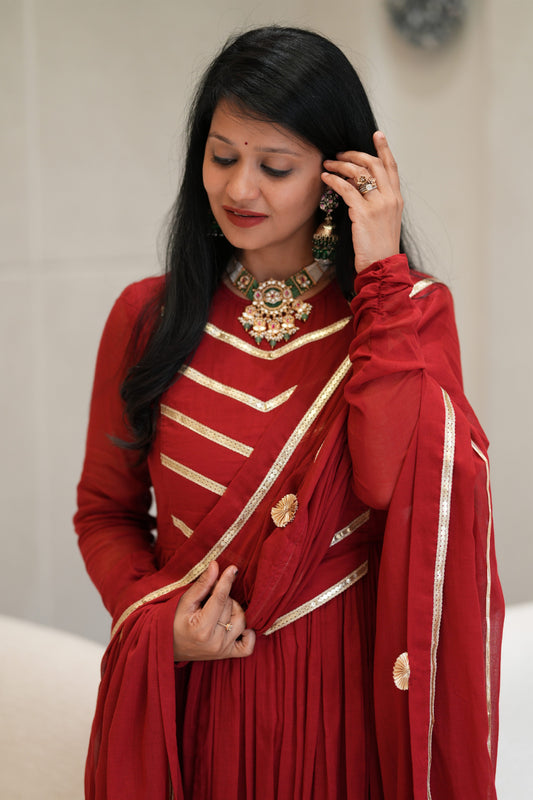 Mehrunissa Anarkali Suit Set
