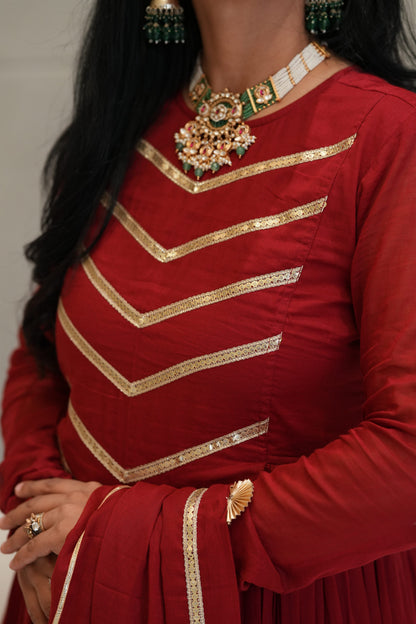 Mehrunissa Anarkali Suit Set