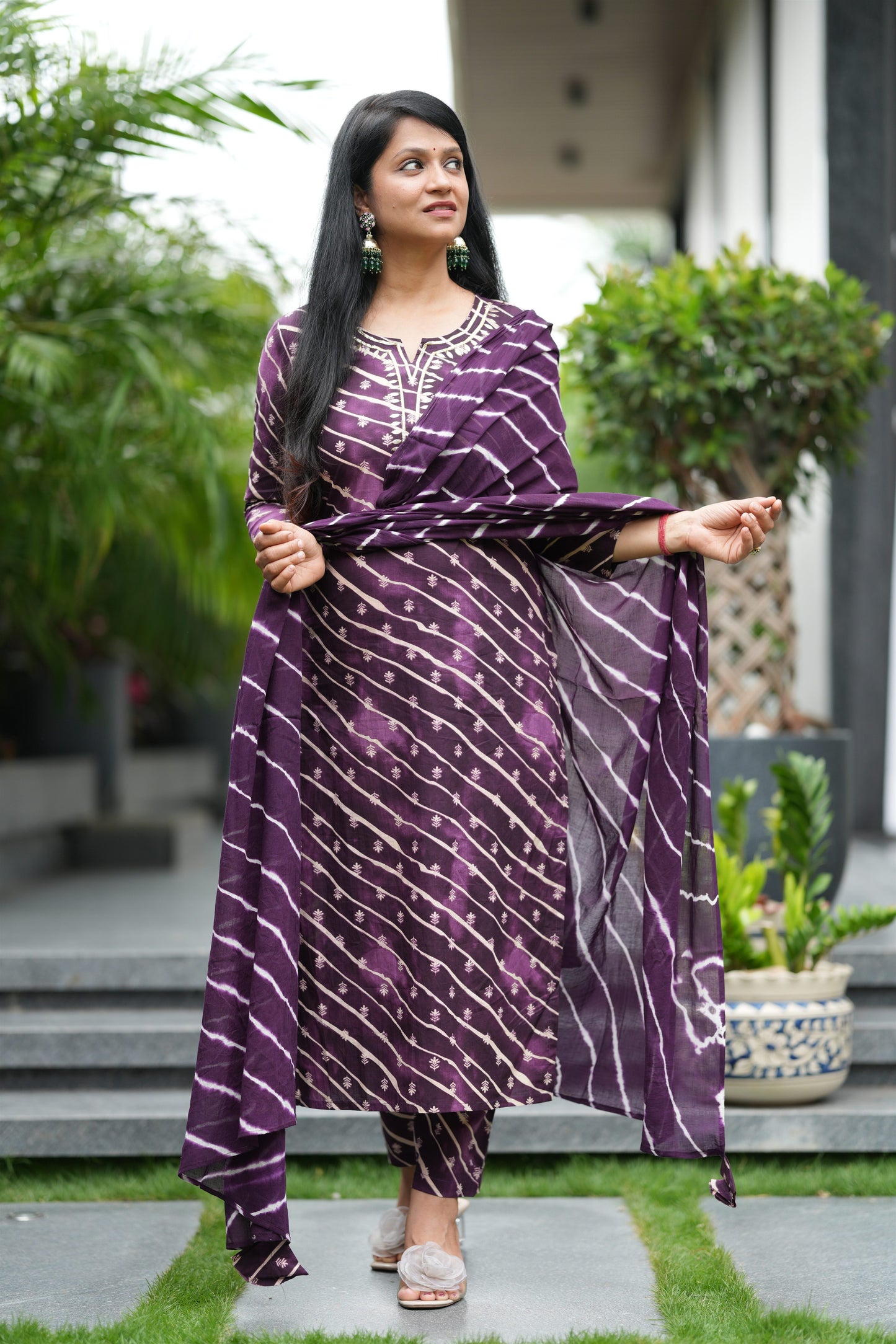 Jamuni Sawan Lehar Cotton Suit Set
