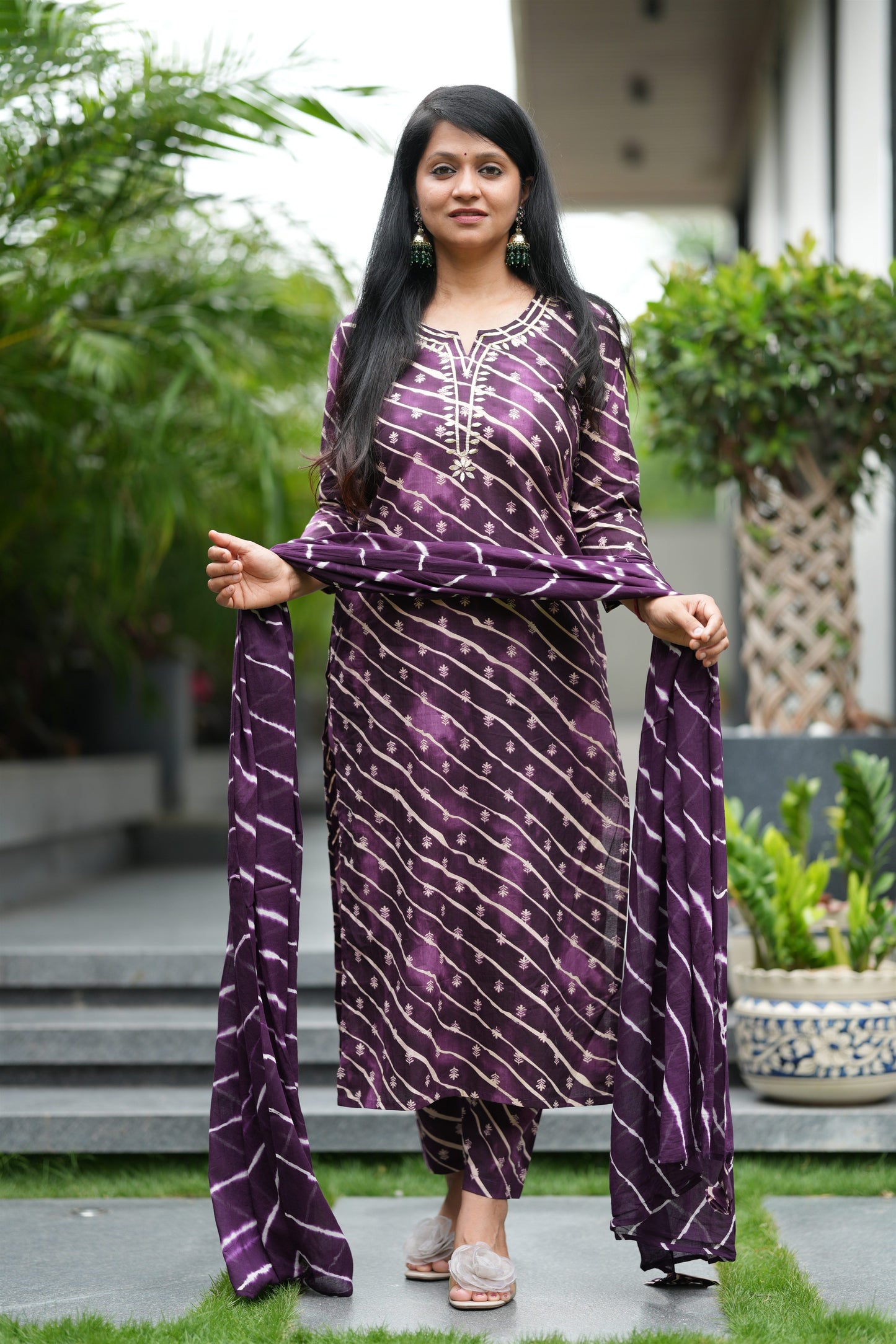 Jamuni Sawan Lehar Cotton Suit Set