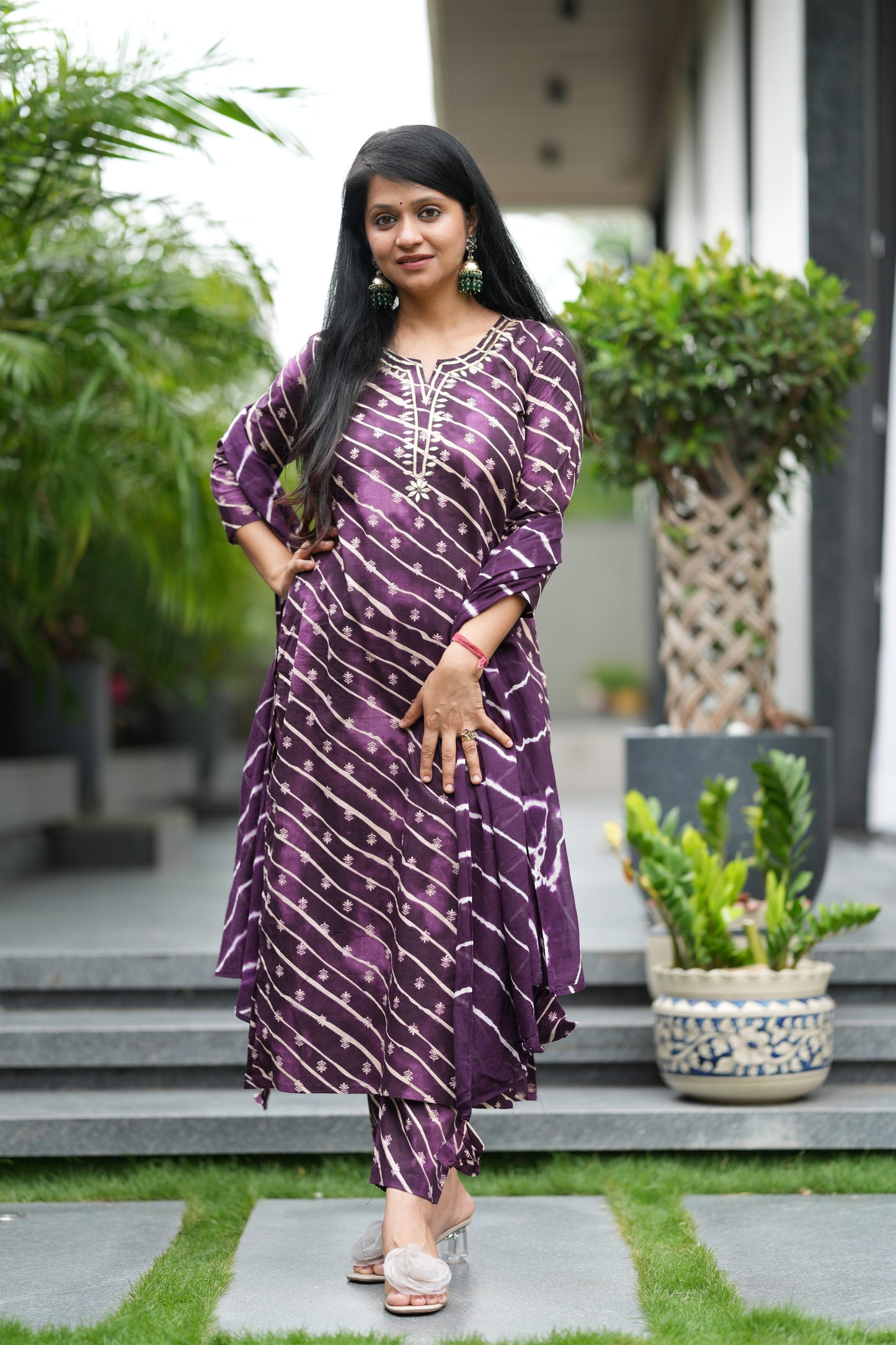 Jamuni Sawan Lehar Cotton Suit Set